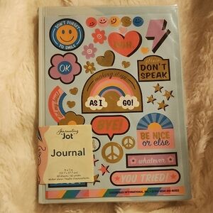Journal with Colorful Stickers
